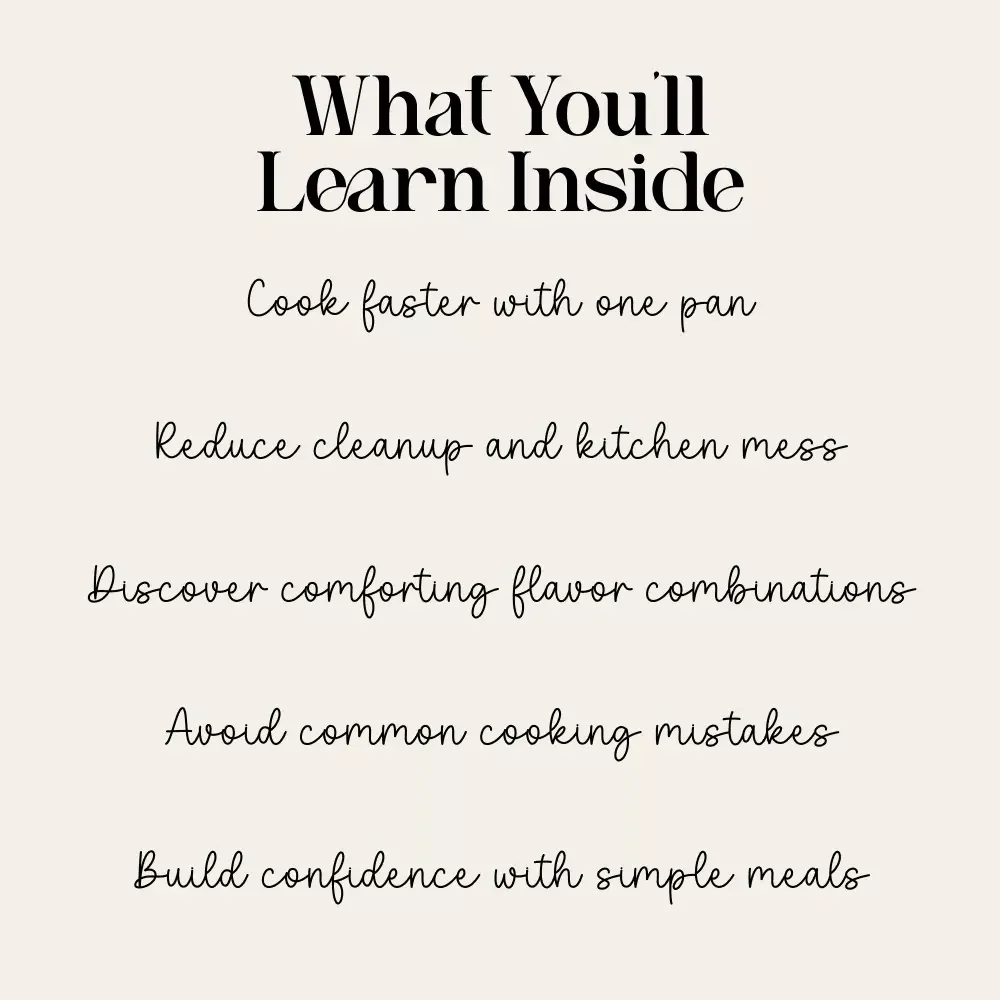 Warm Dinners That Bring Everyone Together | One-Pan Cozy Dinner Guide | what one-pan meals work for a cozy dinner night | Easy Comfort Food eBook
