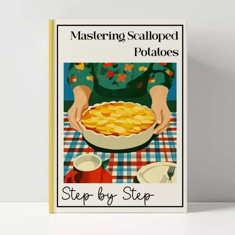 Mastering Scalloped Potatoes Step by Step – Easy Comfort Food Guide | How to Make Scalloped Potatoes From Scratch | Printable Digital Recipe eBook