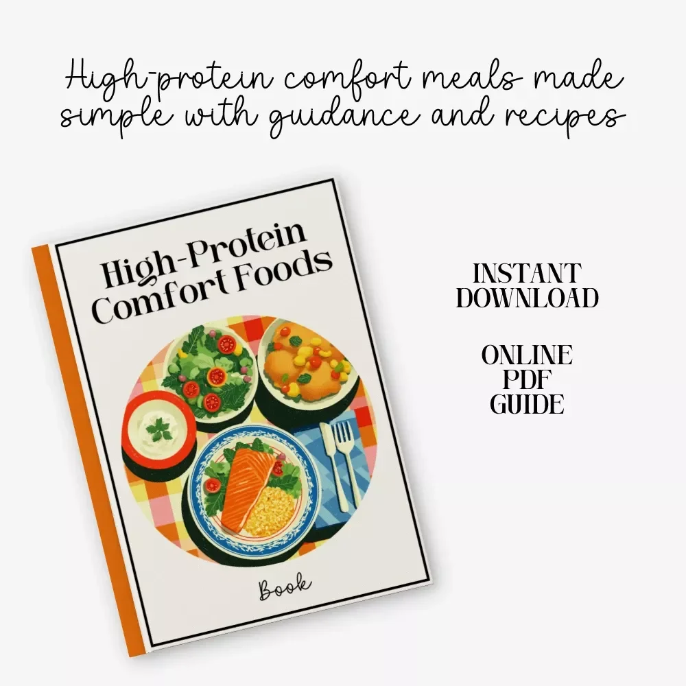 High-Protein Comfort Foods | Printable eBook, Healthy Meal Prep Guide, High-Protein Recipes, Digital Download Cookbook for Easy Clean Eating