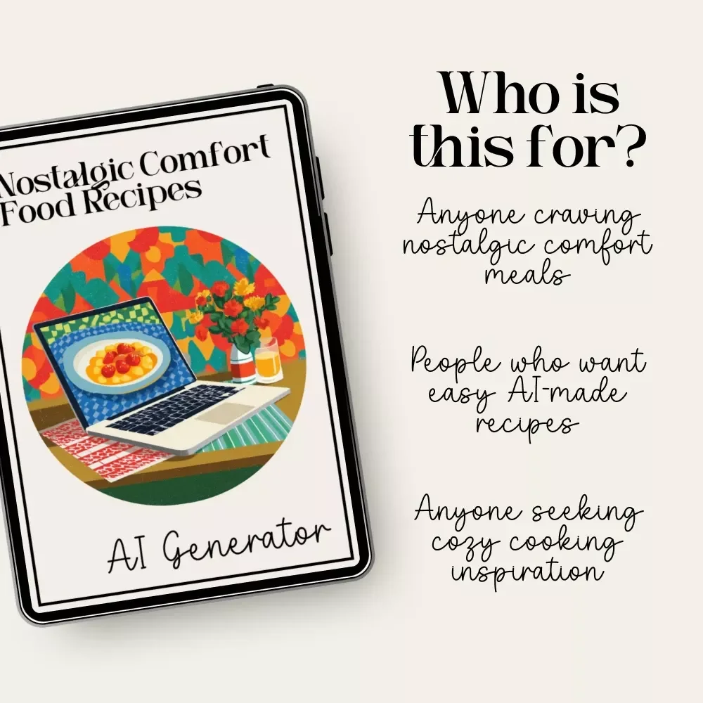 Nostalgic Comfort Food Recipes AI Generator | Digital Checklist & Guide for Easy AI-Powered Nostalgic Meals | ai recipe generator for nostalgic comfort food meals