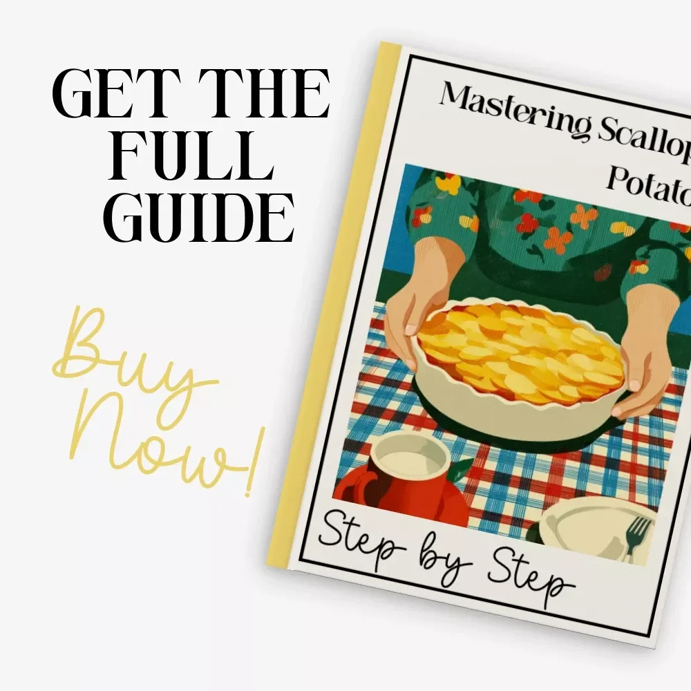 Mastering Scalloped Potatoes Step by Step – Easy Comfort Food Guide | How to Make Scalloped Potatoes From Scratch | Printable Digital Recipe eBook