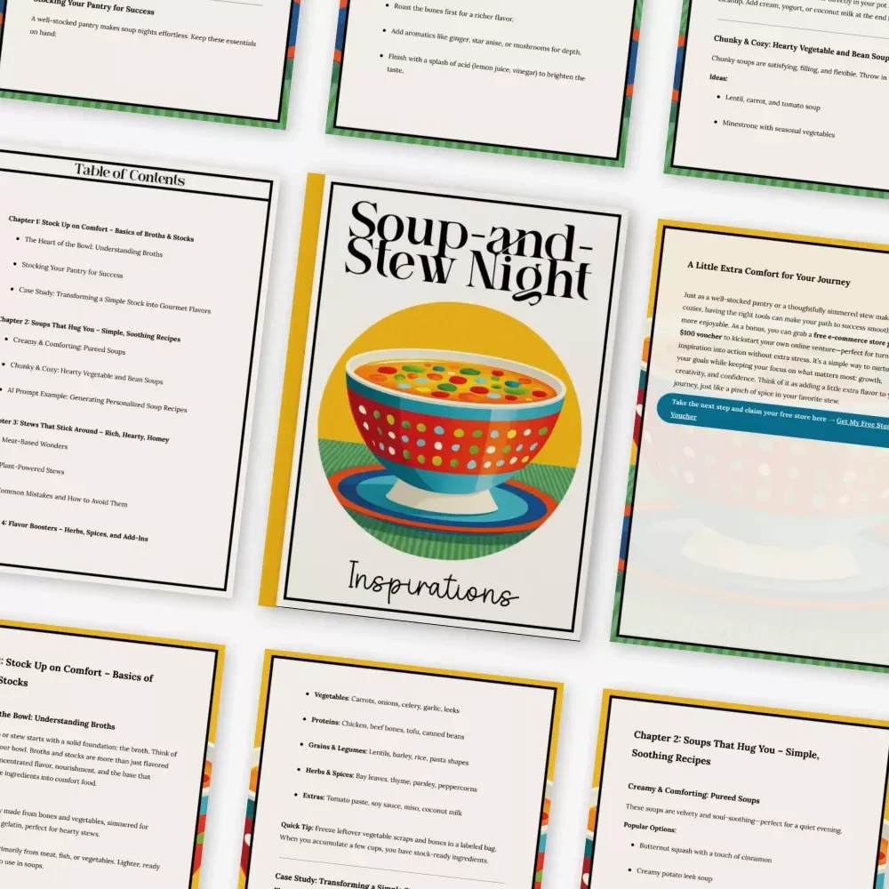Cozy Soup and Stew Night Inspirations – Soothing Soup-and-Stew Night Ideas Guide, Comfort Cooking eBook, Fall Winter Kitchen Planner