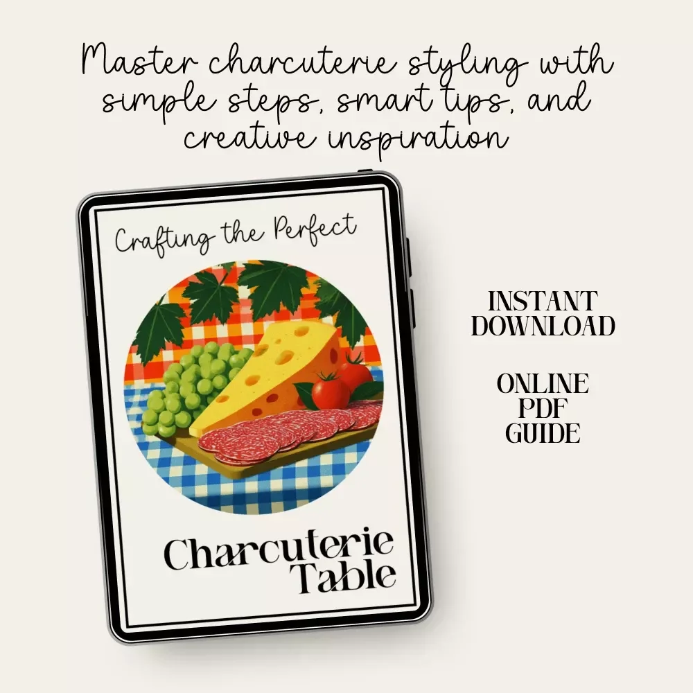 Crafting the Perfect Charcuterie Table – Ultimate Charcuterie Guide, eBook & Styling Checklist for Stunning Grazing Tables | Digital Download
