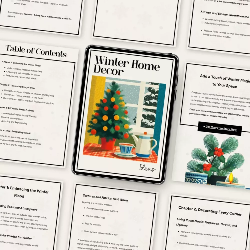 Winter Home Decor Ideas Guide – Cozy Inspirations, DIY Projects, and AI Tips for Stunning Seasonal Interiors