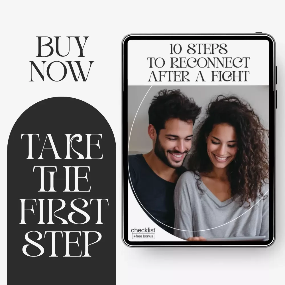 10 Steps to Reconnect After a Fight | Ways to Reconnect After a Fight Digital Checklist for Couples, Communication & Relationship Reset