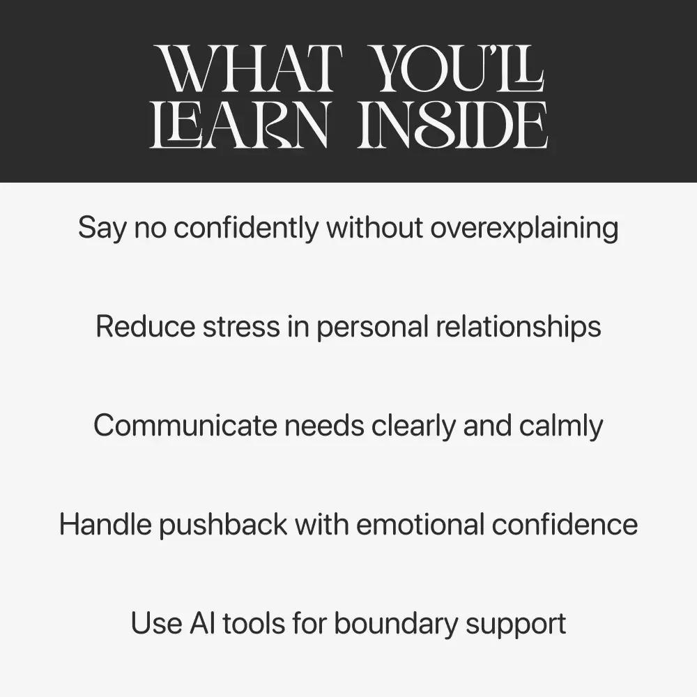 Setting Boundaries Without Guilt | Guide on how to set boundaries with friends, Friendship Communication, Self-Respect Digital Download