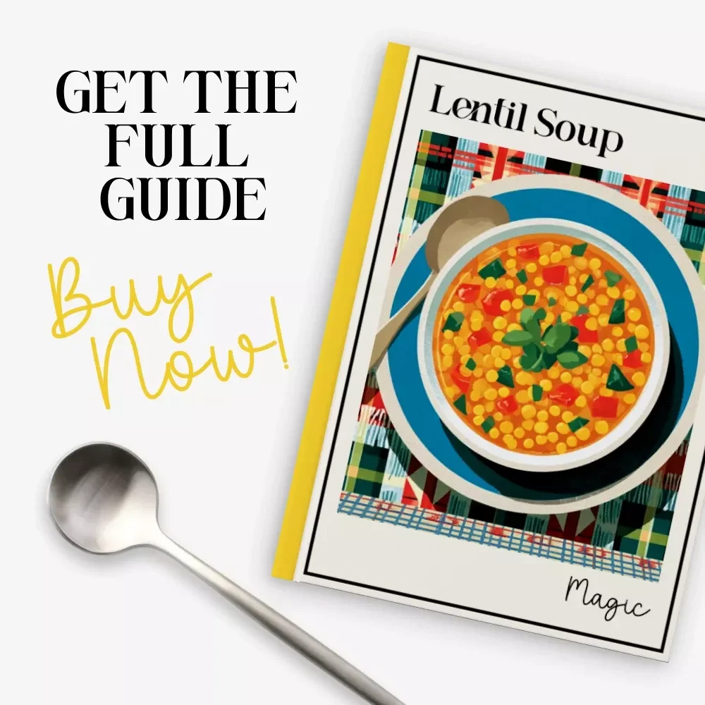 Lentil Soup Magic | Cozy Comfort Food Guide + lentil soup recipe | Easy Healthy Meal Planner PDF