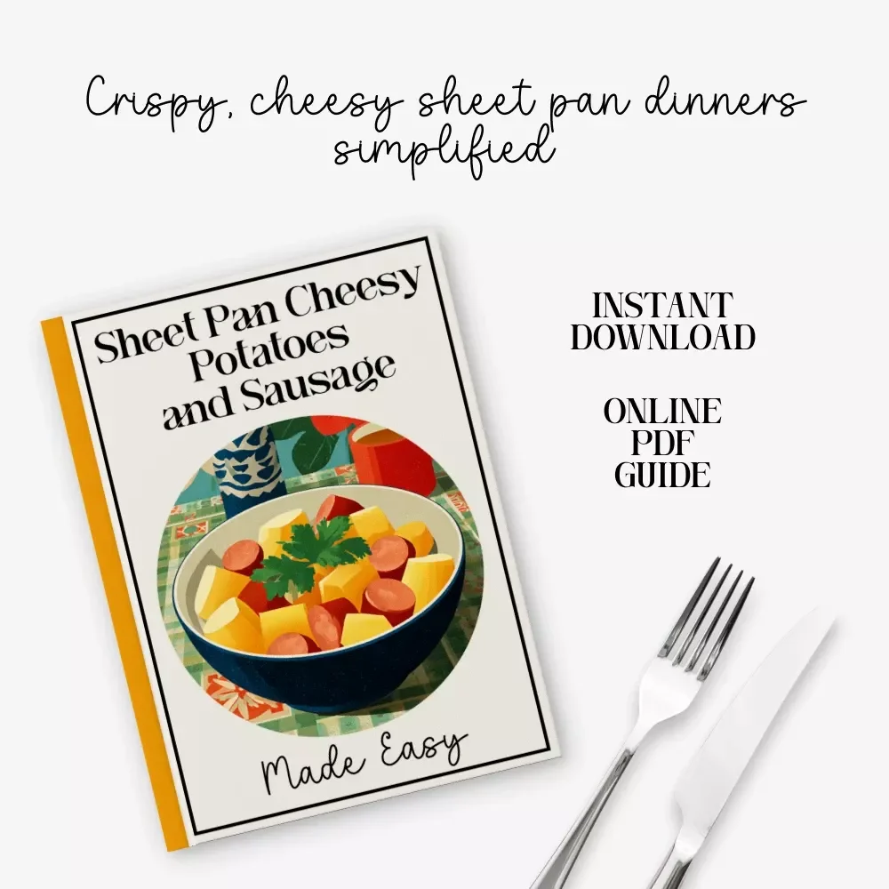Sheet Pan Cheesy Potatoes and Sausage Made Easy — Digital Cooking Guide | Weeknight Dinner Shortcut + sheet pan cheesy potatoes and sausage recipe