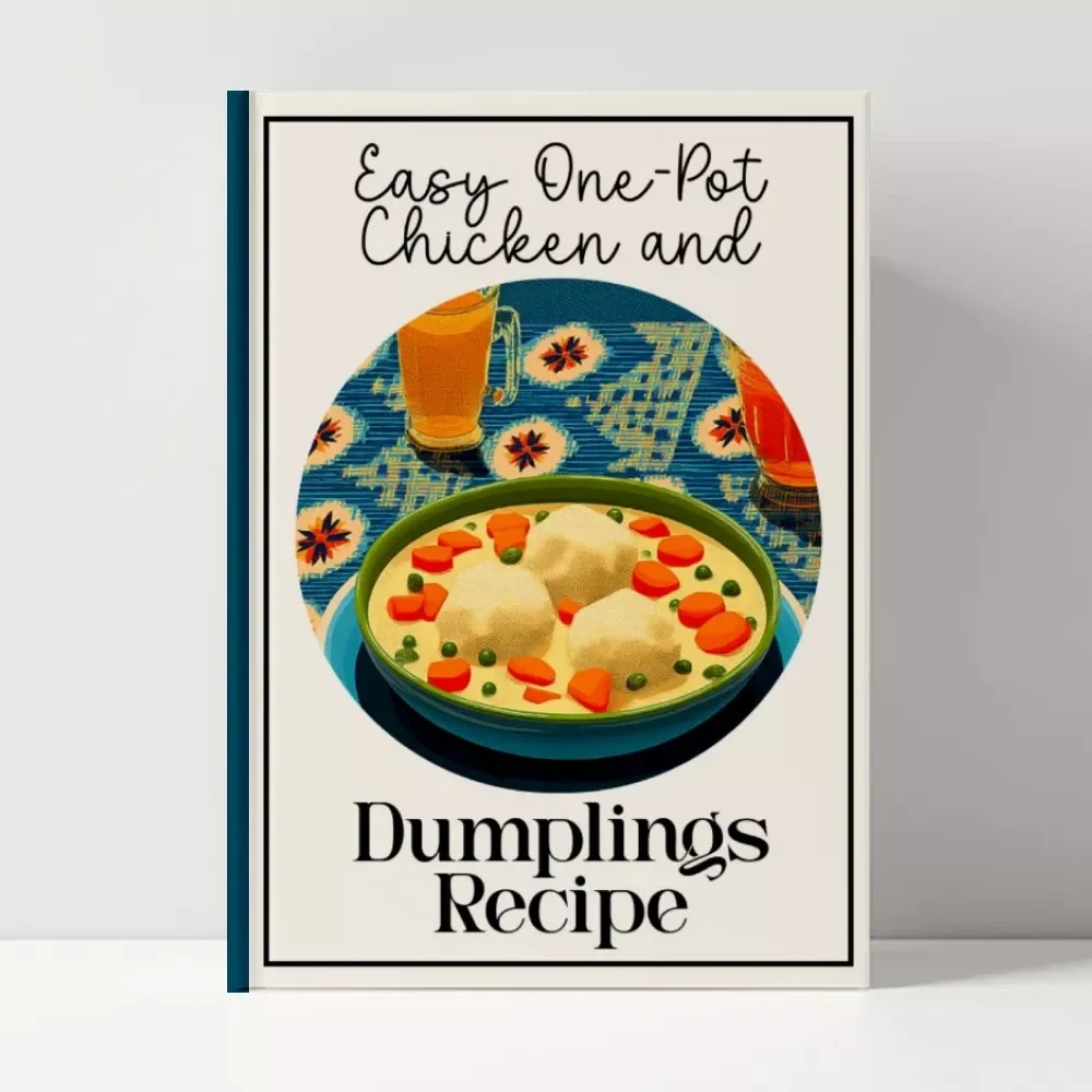 Easy One-Pot Chicken and Dumplings Recipe | easy one pot chicken and dumplings recipe Guide | Cozy Comfort Food Digital Download | Beginner Friendly One-Pot Dinner