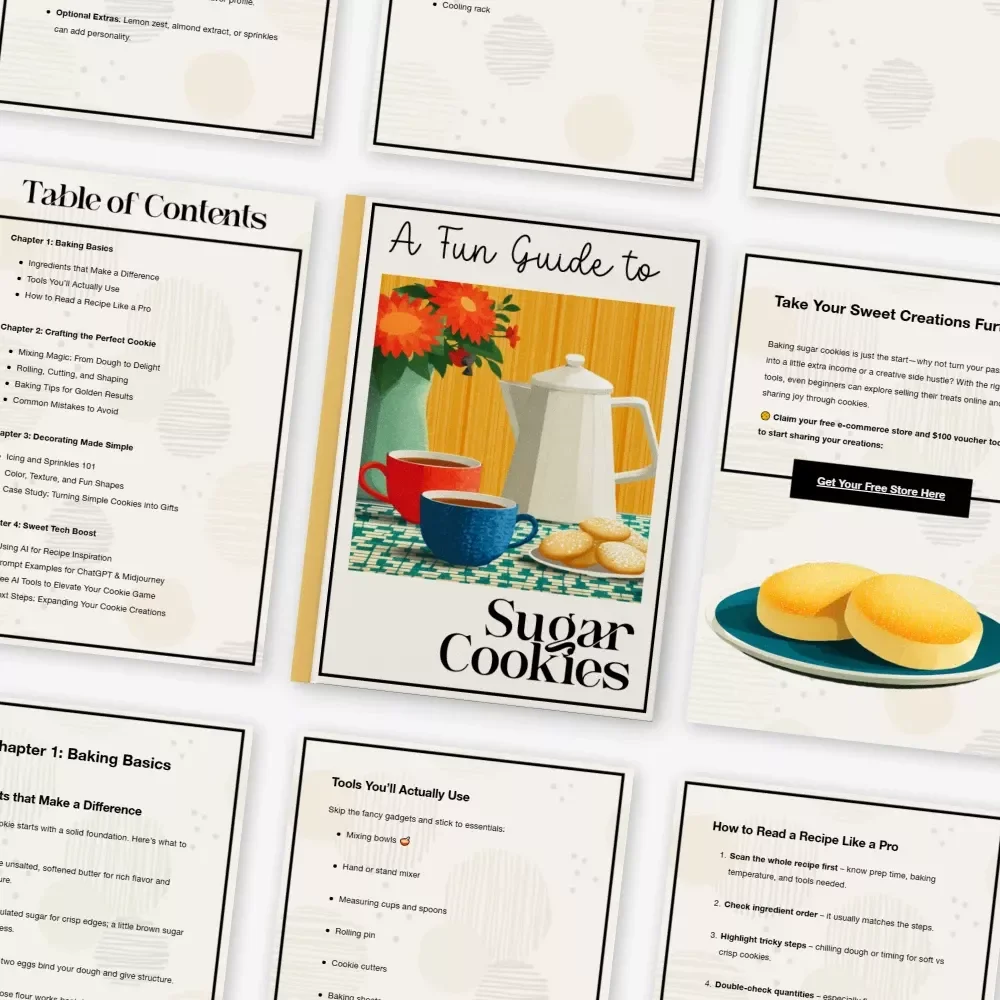A Fun Guide to Sugar Cookies: The Ultimate How to Make Sugar Cookies Guide, eBook & Checklist for Baking, Decorating, and Sweet Creations
