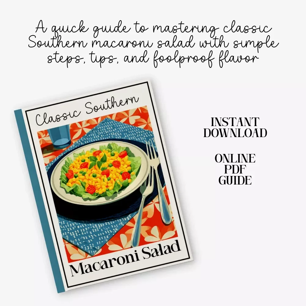 Classic Southern Macaroni Salad — Printable Guide, Instant Download | Classic Southern Macaroni Salad Recipe eBook & Step-by-Step Cooking Companion
