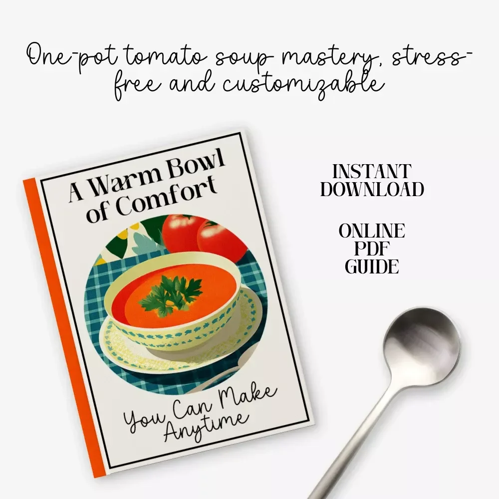 A Warm Bowl of Comfort You Can Make Anytime – One Pot Creamy Tomato Soup Recipe Guide | Cozy Kitchen Digital Download for Weeknight Dinners