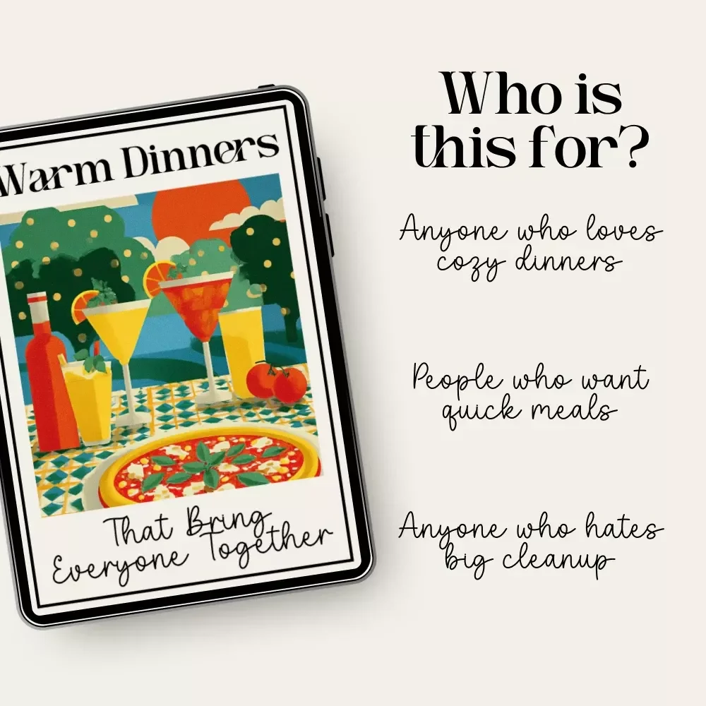 Warm Dinners That Bring Everyone Together | One-Pan Cozy Dinner Guide | what one-pan meals work for a cozy dinner night | Easy Comfort Food eBook