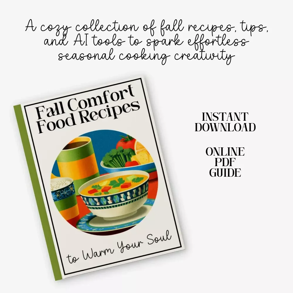 Fall Comfort Food Recipes to Warm Your Soul – Cozy Autumn eBook for Easy Fall Comfort Food Recipes, Seasonal Cooking Inspiration, and AI-Assisted Meal Ideas
