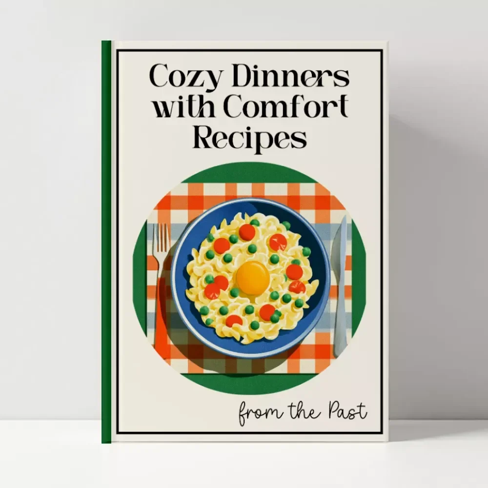 Cozy Dinners with Comfort Recipes from the Past — Heritage Comfort Food Guide, Cozy Dinner eBook, Traditional Recipe Planner, Vintage-Inspired Cooking Digital Download
