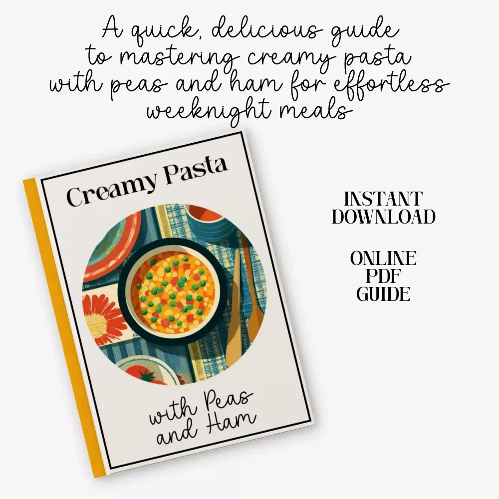 Creamy Pasta with Peas and Ham Guide | How to Make Creamy Pasta with Peas and Ham | Weeknight Recipe eBook for Easy Comfort Meals