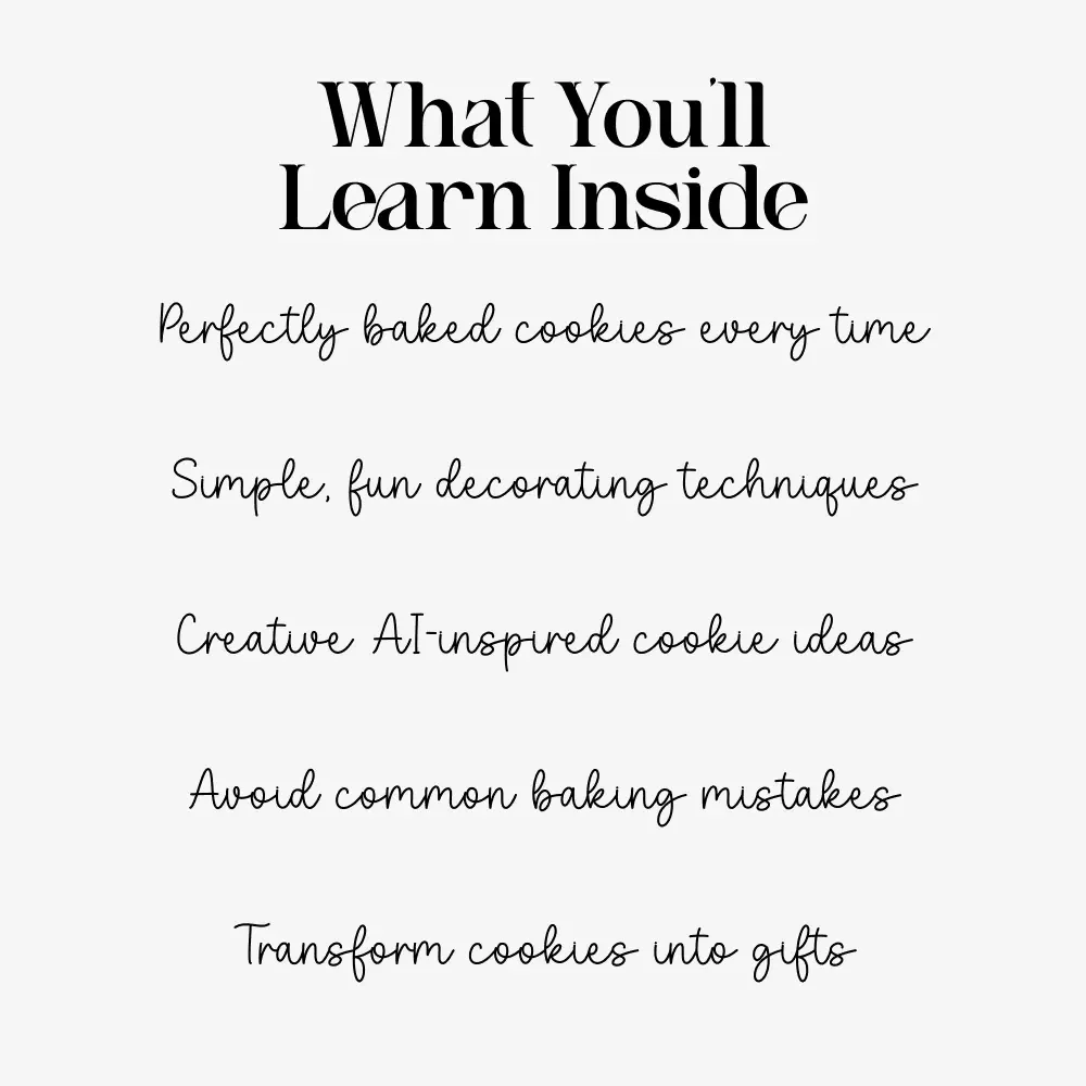 A Fun Guide to Sugar Cookies: The Ultimate How to Make Sugar Cookies Guide, eBook & Checklist for Baking, Decorating, and Sweet Creations