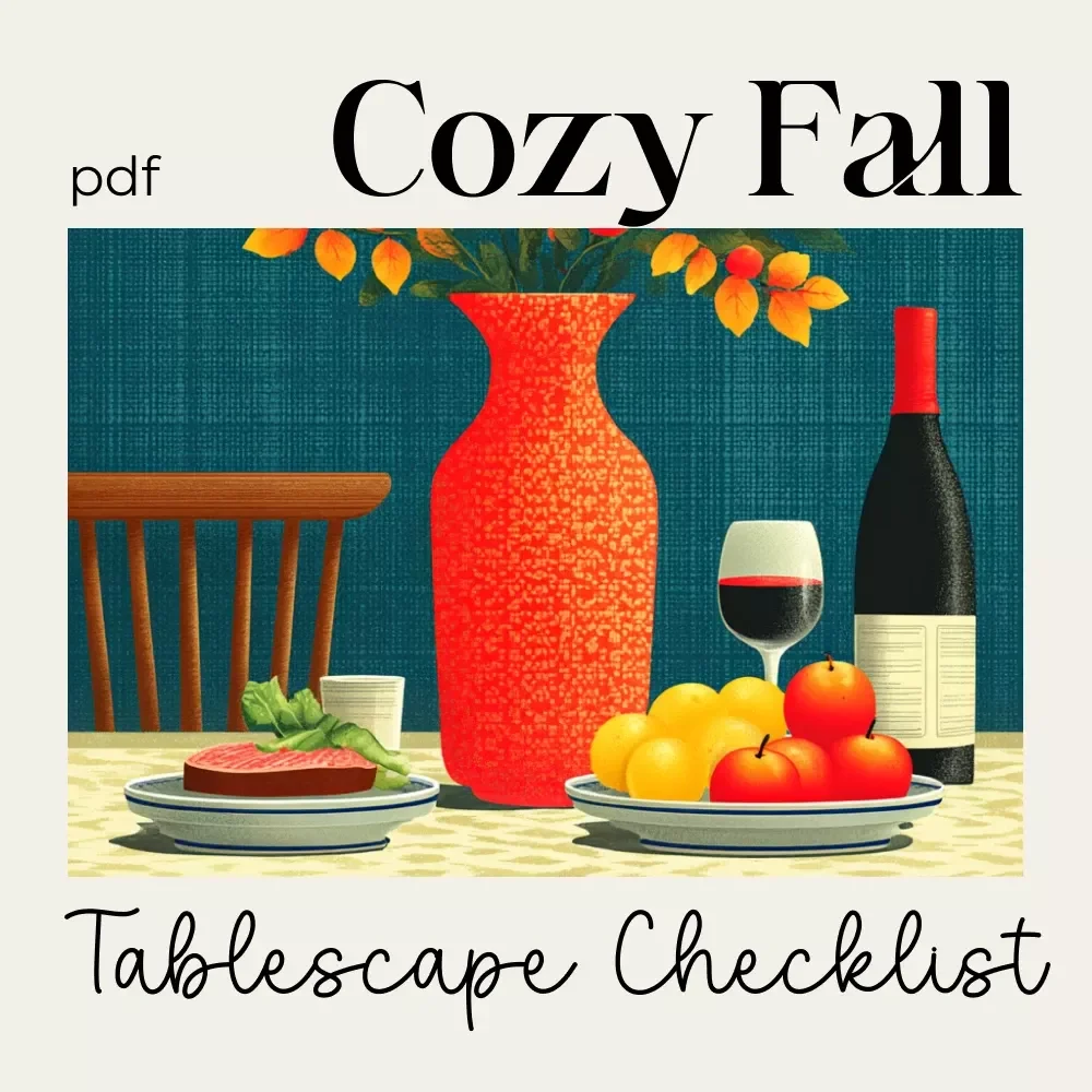 Cozy Fall Tablescape Checklist – Printable Autumn Decor Guide for Hosting, Dining & Cozy Fall Tablescape Ideas