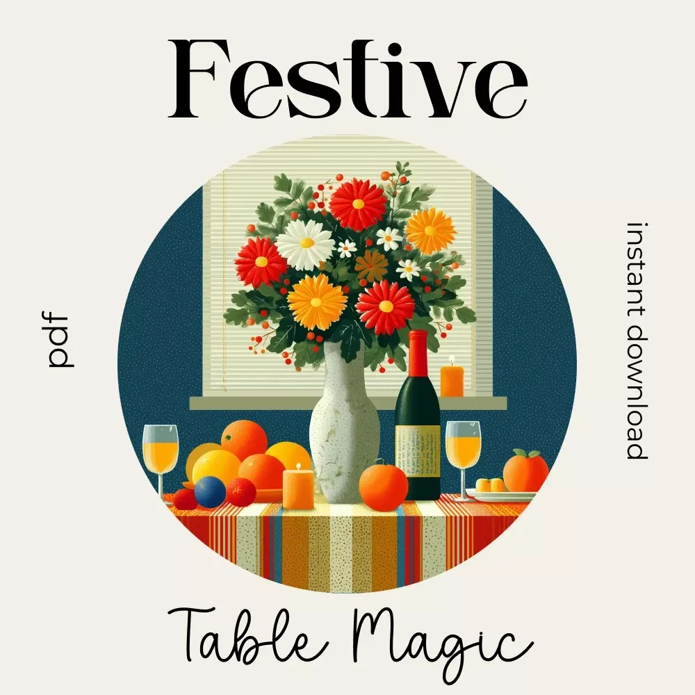 Festive Table Magic – Christmas Table Decorations Checklist | Holiday Tablescape Planner | Instant Download