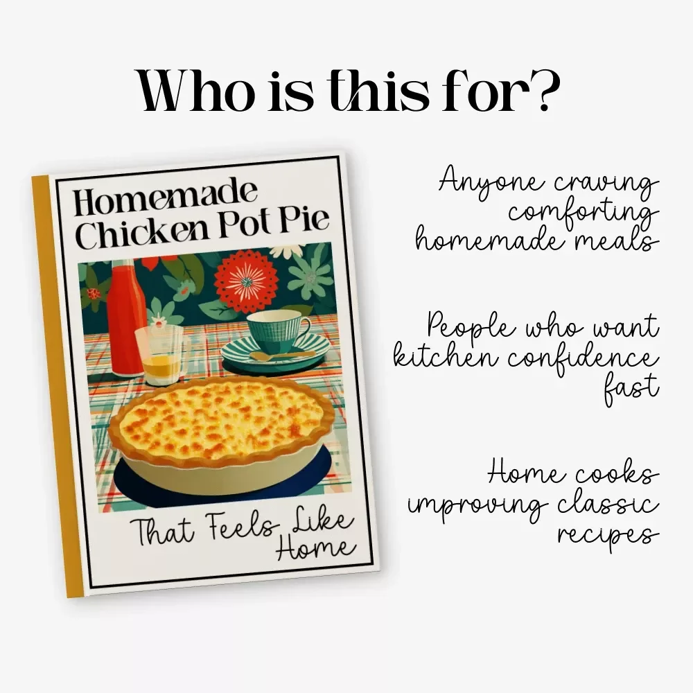 Homemade Chicken Pot Pie That Feels Like Home – Cozy Comfort Food Guide | How to Make Homemade Chicken Pot Pie from Scratch | Easy Family Dinner Recipe eBook