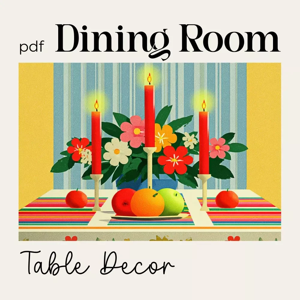 Dining Room Table Decor Checklist – Printable Guide for Elegant Dining Room Table Decor Ideas, Modern & Seasonal Tablescapes