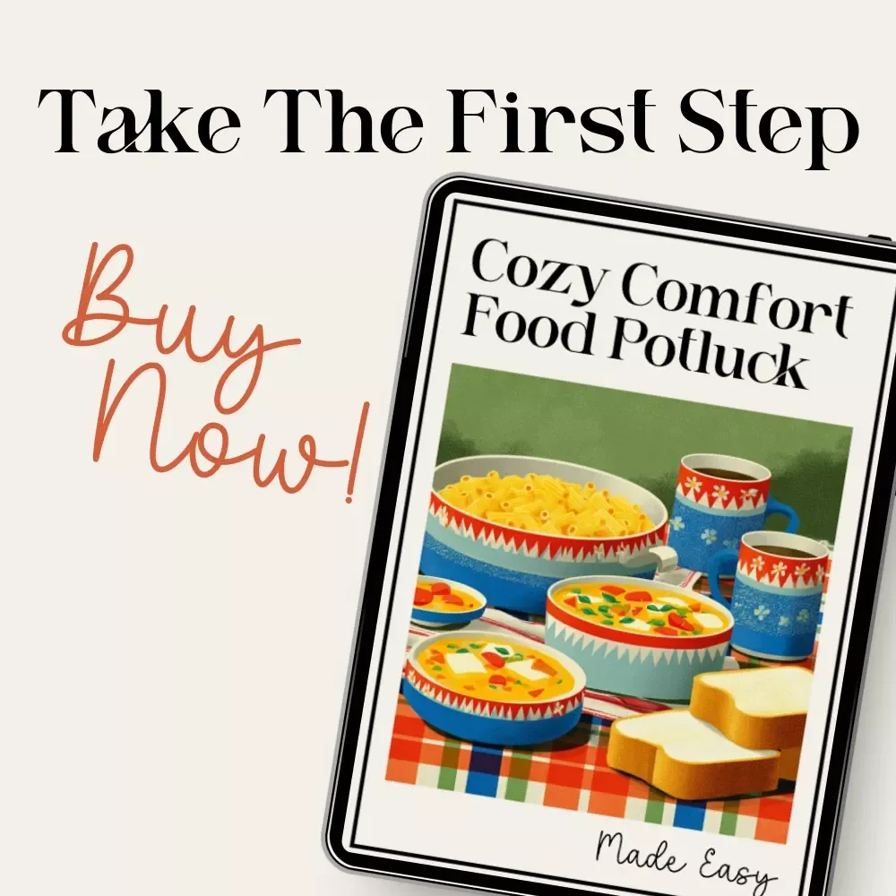 Cozy Comfort Food Potluck Made Easy | Digital Potluck Guide & Checklist | Comfort Food Potluck Planning eBook for Stress-Free Cozy Gatherings