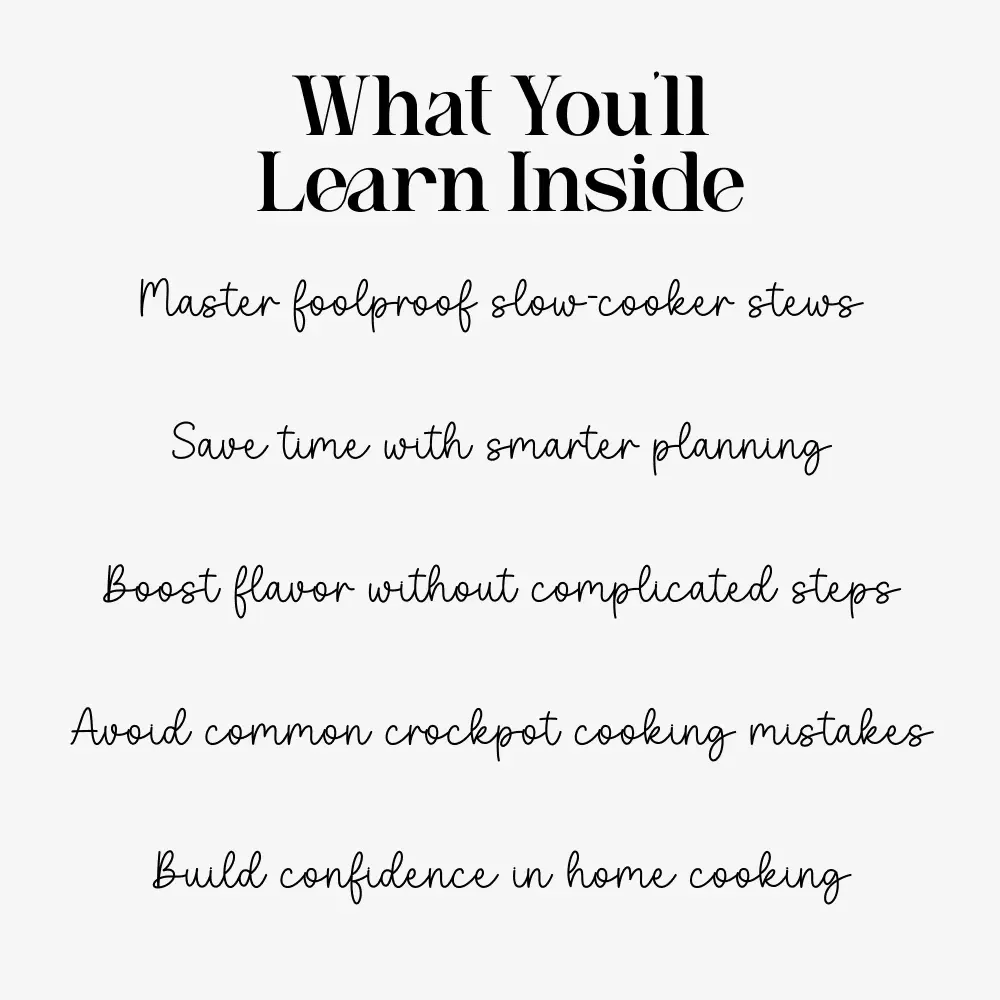 Heartwarming Crockpot Stew That Feels Like Home – Cozy Comfort Food Guide | Easy crockpot beef and vegetable stew recipe for Beginners & Busy Families