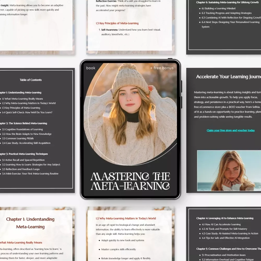 Mastering the Meta-Learning – AI-Powered Learning Guide, Meta-Learning Techniques eBook, Learn How to Learn, Brain Training, Personal Growth Digital Download