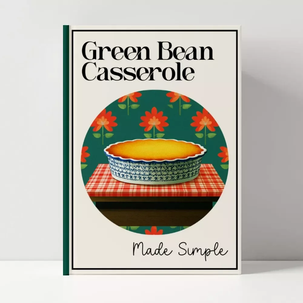 Green Bean Casserole Made Simple | Printable Recipe Guide, Holiday Cooking eBook, Easy Comfort Food Digital Download