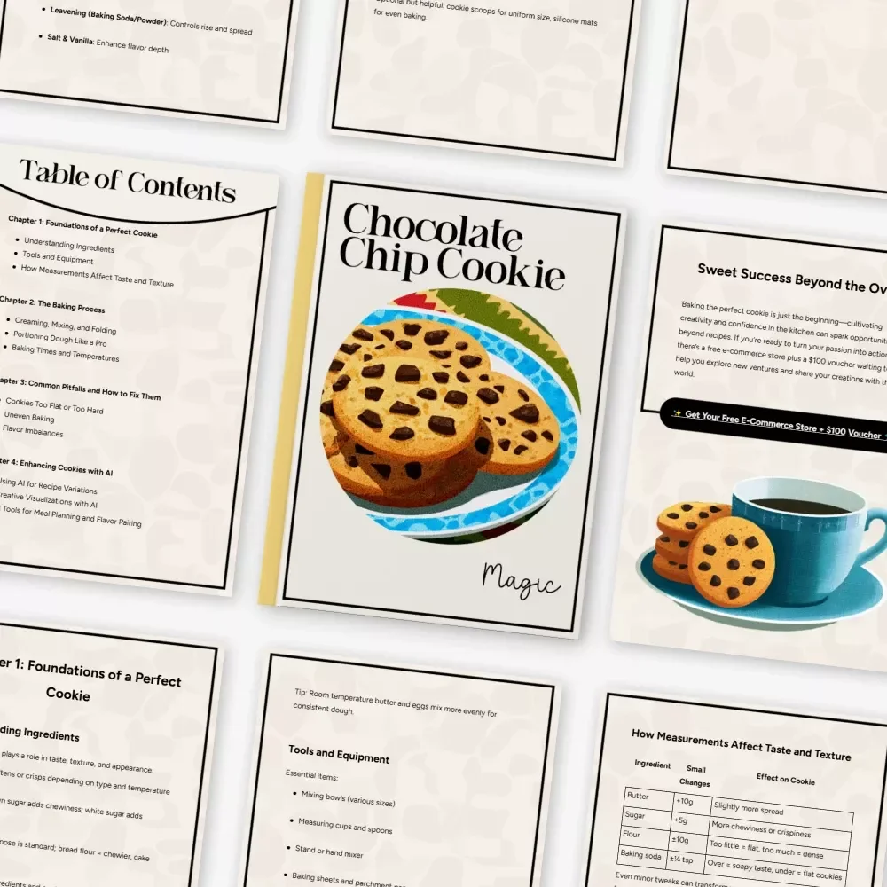 Chocolate Chip Cookie Magic | Ultimate Chocolate Chip Cookie Recipe Checklist | Baking Guide for Perfect Soft & Chewy Cookies | Digital Download