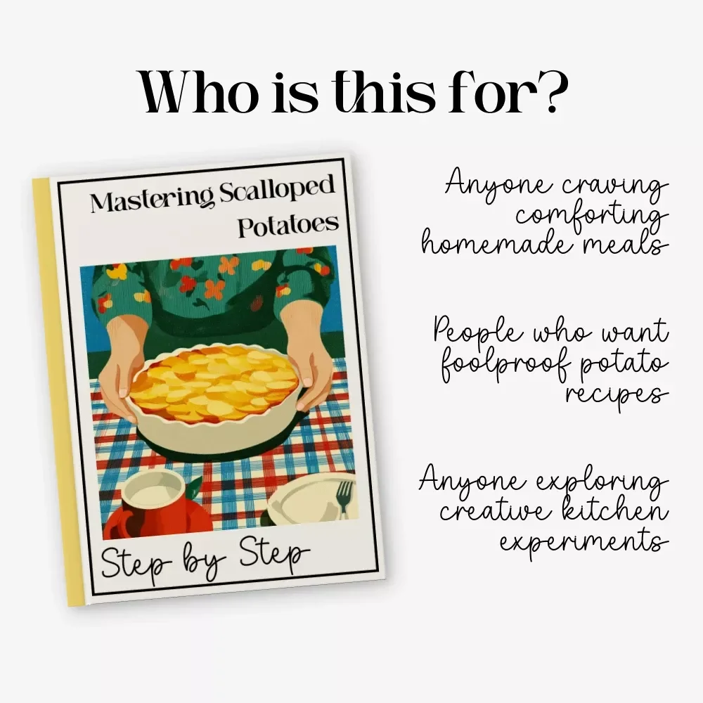 Mastering Scalloped Potatoes Step by Step – Easy Comfort Food Guide | How to Make Scalloped Potatoes From Scratch | Printable Digital Recipe eBook