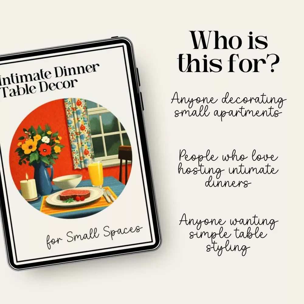 Intimate Dinner Table Decor for Small Spaces – Printable Checklist | Small Apartment Romantic Dining Setup Guide