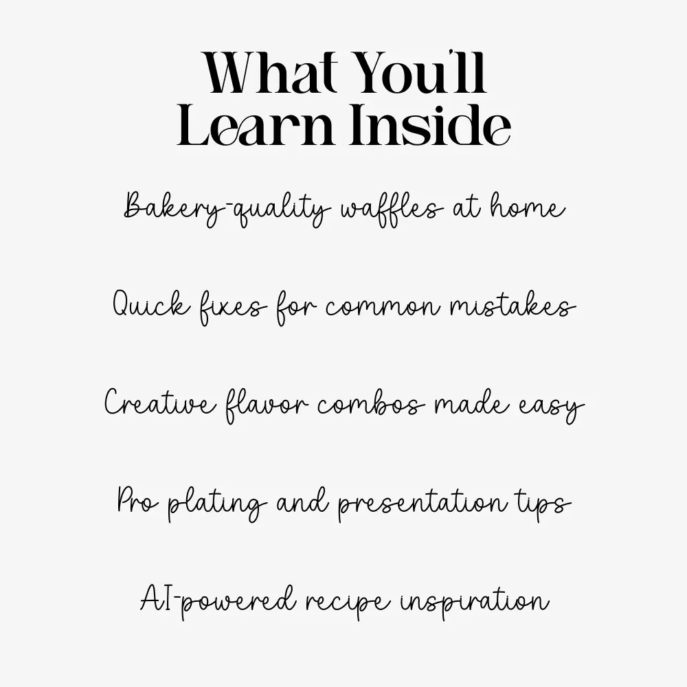 Waffles That Wow | Ultimate waffles recipe Guide + Creative Toppings, Styling & AI Waffle Art