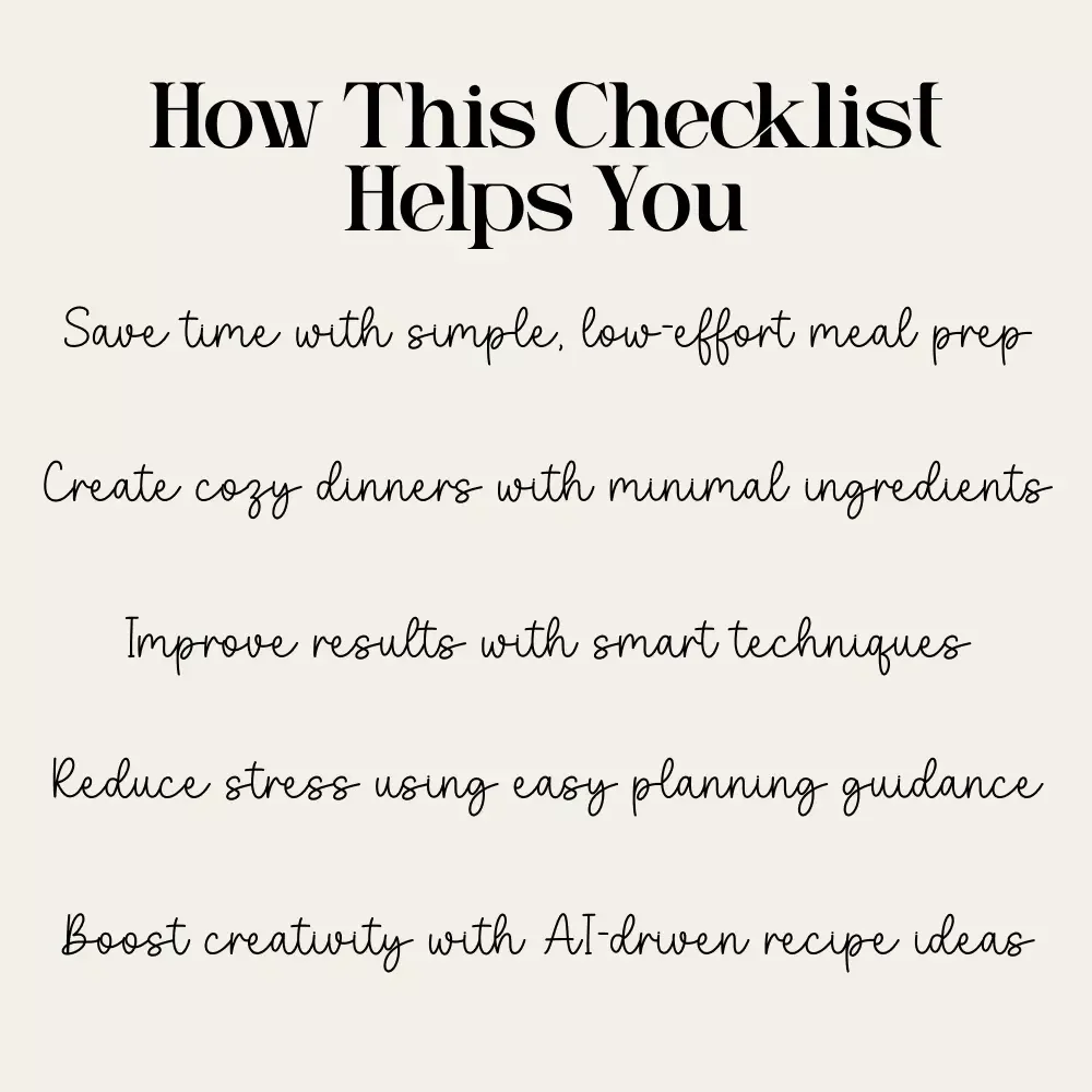 Slow Cooker For Your Low-Effort Cozy Dinner | Cozy Meal Planner | Digital Download Guide for Easy Crockpot Recipes, Low-Effort Weeknight Cooking & Comfort Food Inspiration