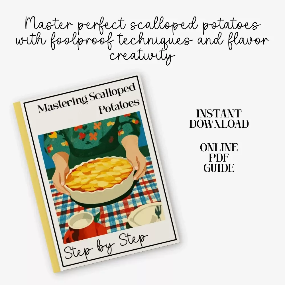 Mastering Scalloped Potatoes Step by Step – Easy Comfort Food Guide | How to Make Scalloped Potatoes From Scratch | Printable Digital Recipe eBook