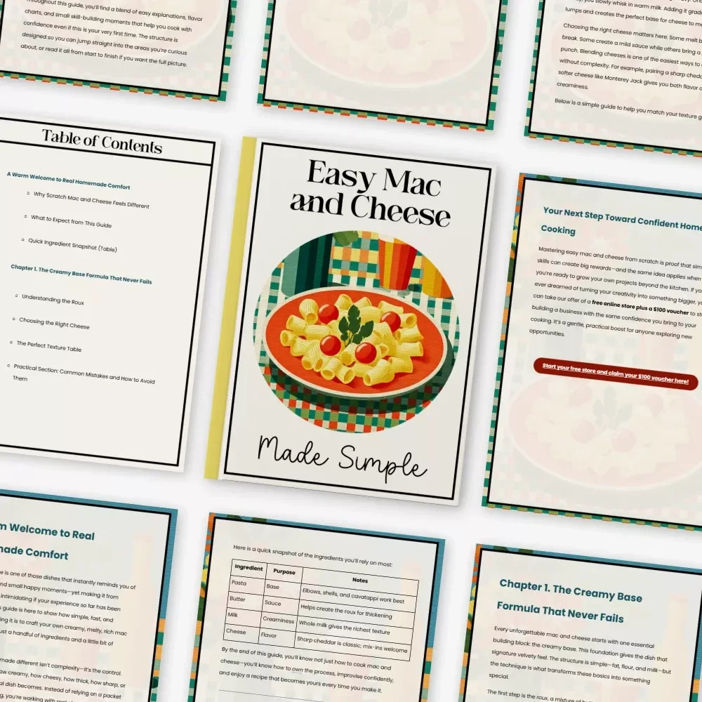 Easy Mac and Cheese Made Simple | Easy mac and cheese recipe from scratch Guide | Creamy Homemade Comfort Food eBook for Beginners & Busy Cooks