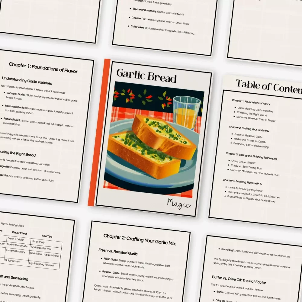 Garlic Bread Magic: Ultimate Digital Guide, eBook & Checklist for Perfect Homemade Garlic Bread, Flavor Tips, Baking Techniques, and AI-Enhanced Recipes