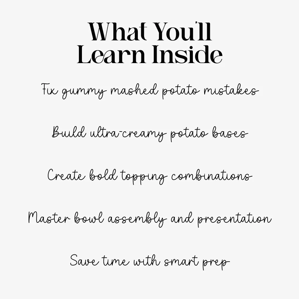 How to Make Loaded Mashed Potato Bowls | Ultimate Creamy Comfort Food Guide | Dinner Recipe eBook | Easy Weeknight Meal Digital Download