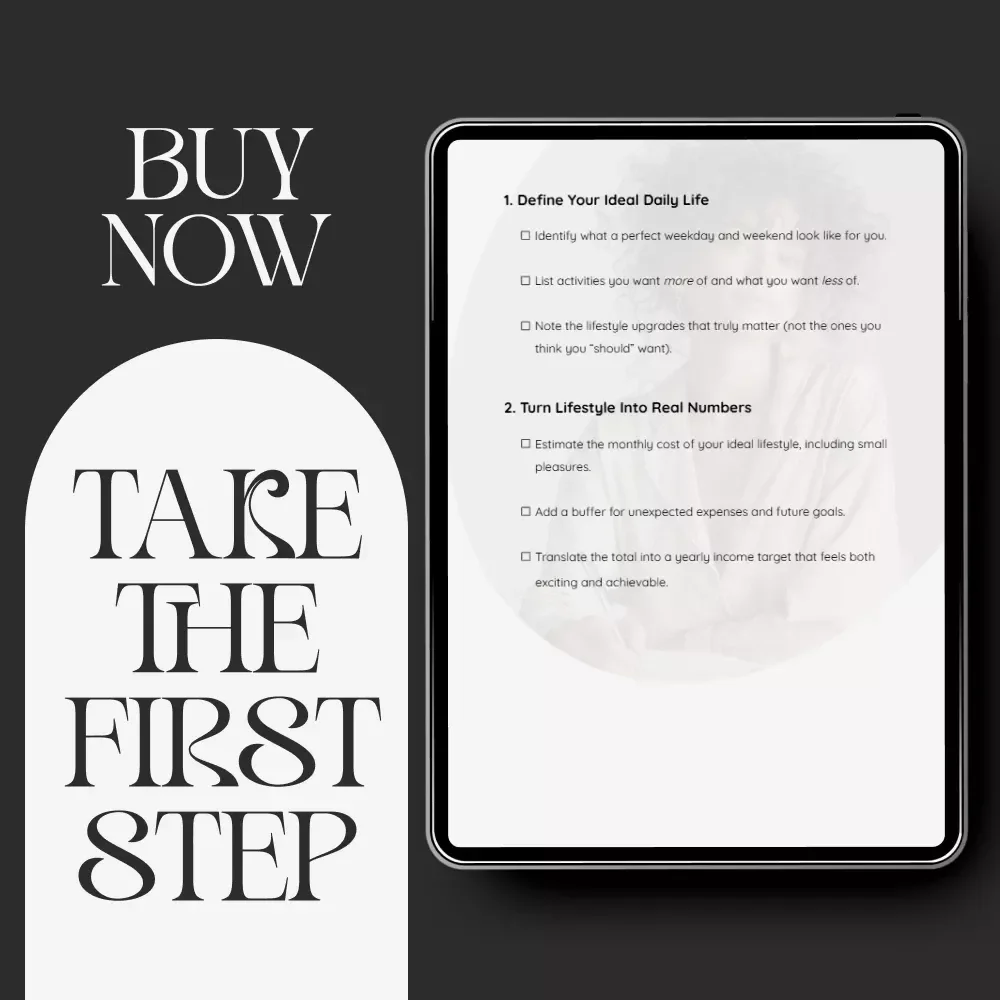 Lifestyle-Aligned Income Goals | Financial Planning Checklist, Income Goal Planner, Digital Download for Freelancers & Entrepreneurs