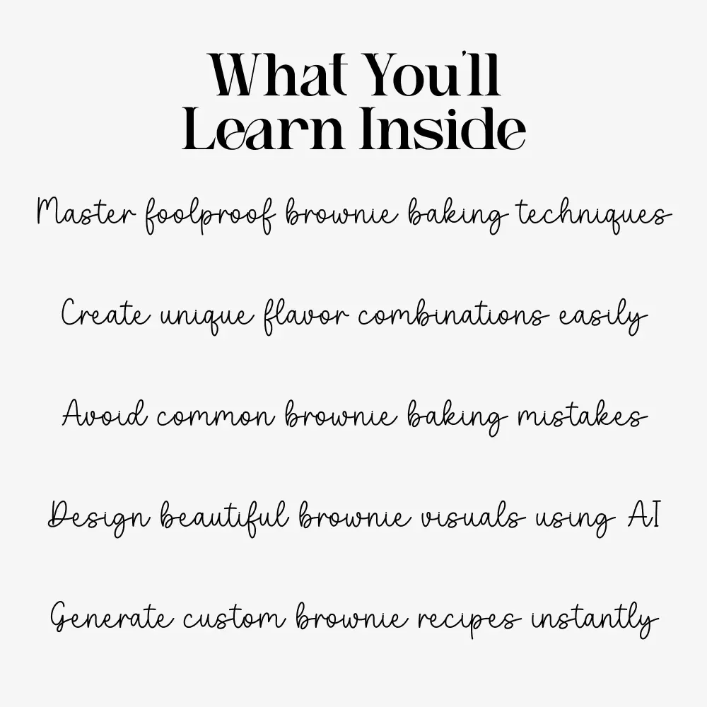 Brownie Bliss: From Oven to Heart – Ultimate brownies recipe Guide for Home Bakers, Dessert Lovers & Food Creators | Instant Digital Download