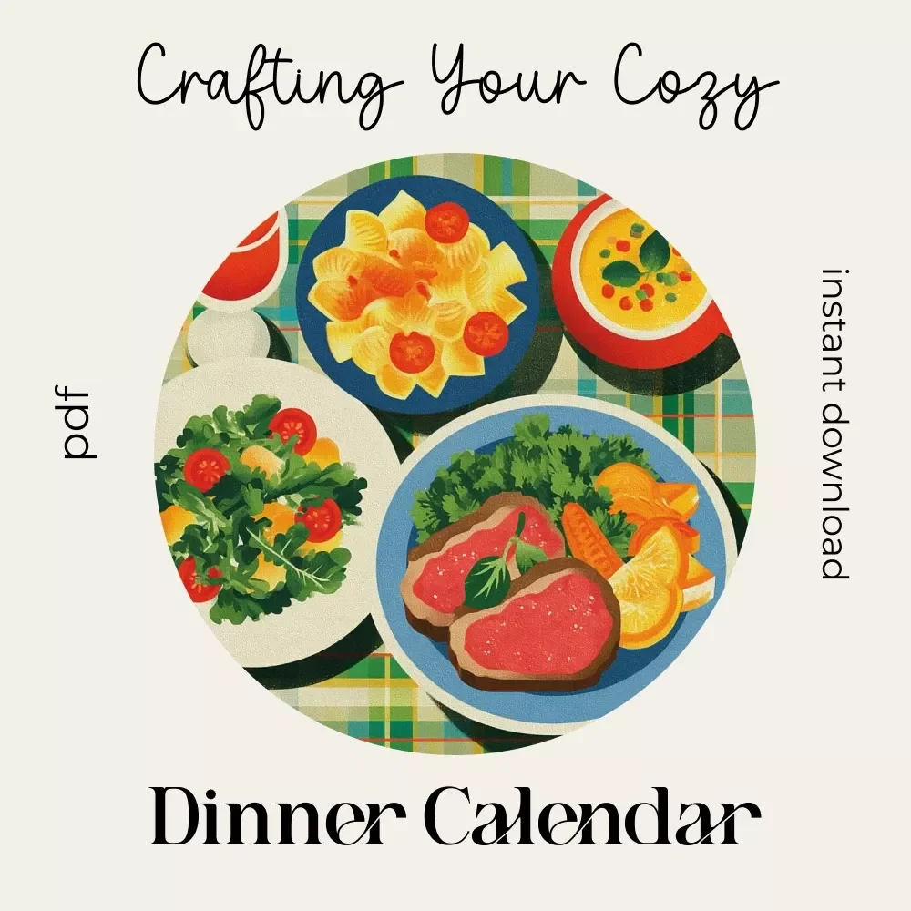 Crafting Your Cozy Dinner Calendar – Ebook Guide on How to Plan a Cozy Dinner Calendar for a Month | Cozy Meal Planning & AI Prompts for Busy Homes