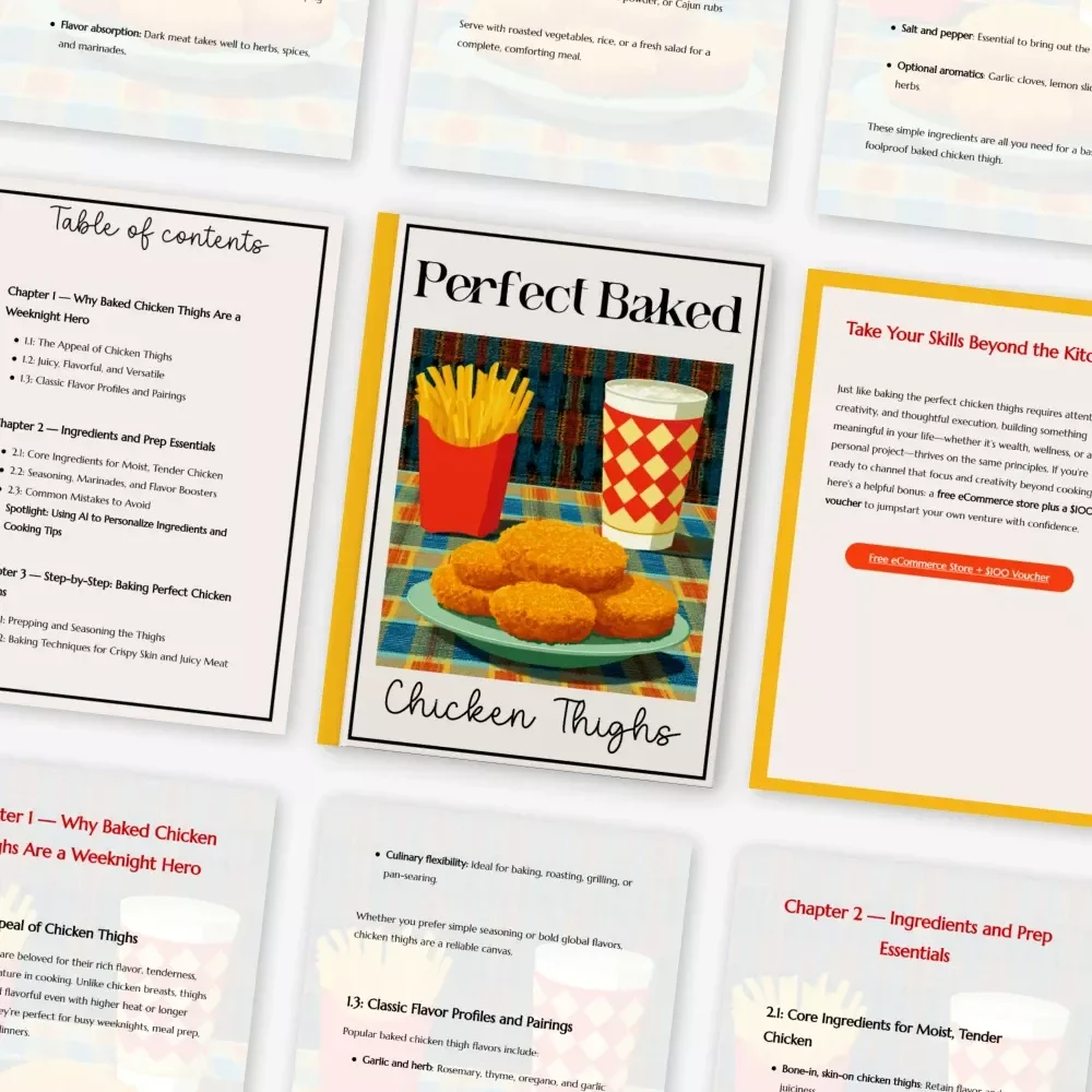 Perfect Baked Chicken Thighs – Easy Weeknight Guide, Juicy Oven Method, baked chicken thighs recipe, Crispy Skin Tips, Meal Prep Kitchen eBook