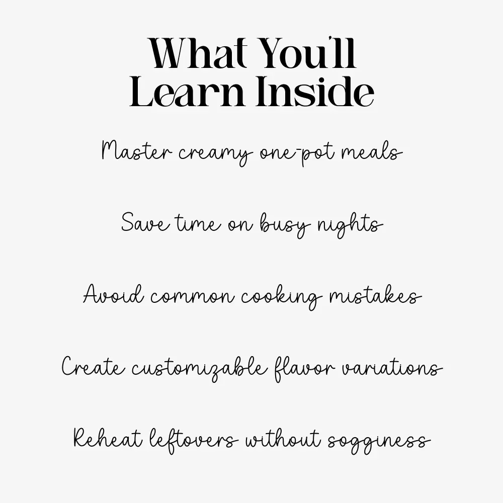 One Pot Creamy Chicken and Rice Made Simple | Easy Weeknight Dinner Guide | one skillet creamy chicken and rice recipe | Digital Cookbook PDF