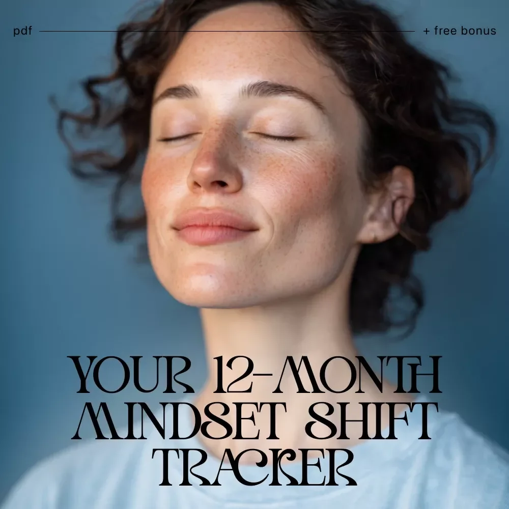 Your 12-Month Mindset Shift Tracker | Printable Checklist for Personal Growth, Self-Reflection & How to Track Mindset Shifts Over a Year