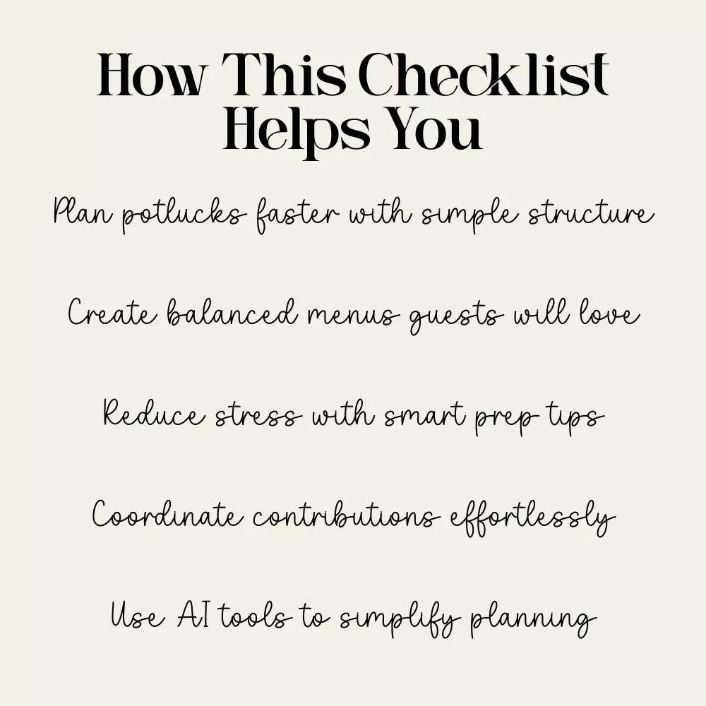 Cozy Comfort Food Potluck Made Easy | Digital Potluck Guide & Checklist | Comfort Food Potluck Planning eBook for Stress-Free Cozy Gatherings
