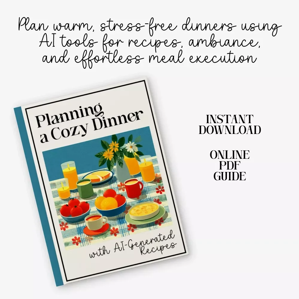 Planning a Cozy Dinner with AI-Generated Recipes | How to Plan a Cozy Dinner with AI-Suggested Recipes | Printable eBook Guide for Stress-Free Evenings
