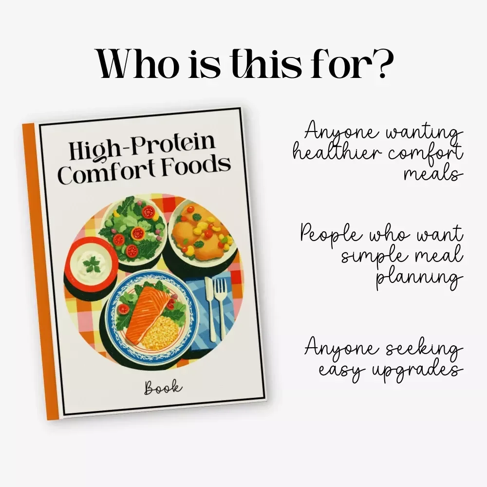 High-Protein Comfort Foods | Printable eBook, Healthy Meal Prep Guide, High-Protein Recipes, Digital Download Cookbook for Easy Clean Eating