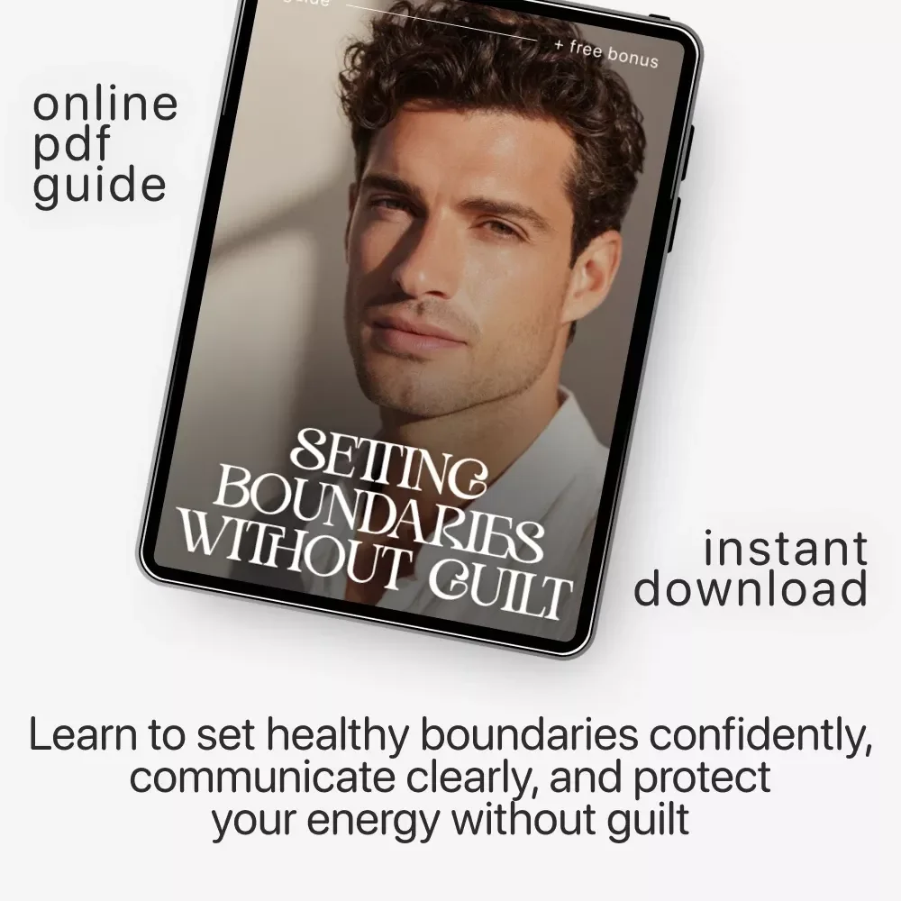 Setting Boundaries Without Guilt | Guide on how to set boundaries with friends, Friendship Communication, Self-Respect Digital Download