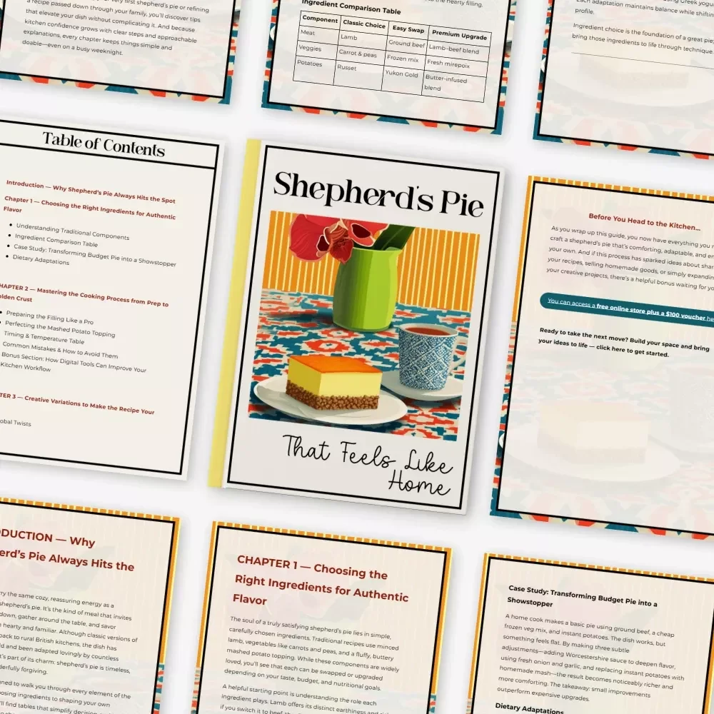 Shepherd’s Pie That Feels Like Home | Cozy Kitchen Guide | Classic Shepherd’s Pie Recipe Made Simple | Comfort Food Digital Download