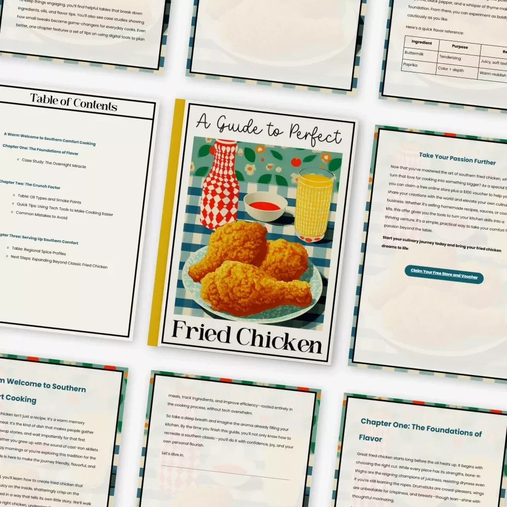 A Guide to Perfect Fried Chicken – Classic Southern Fried Chicken Comfort Recipe eBook & Step-by-Step Guide